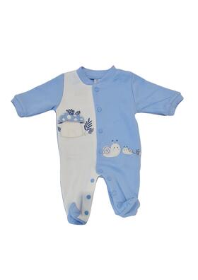 NEWBORN&#39;S WHOLE ONEsie IN INTERLOCK FABRIC WITH ELLEPI FOOT BQ3339MA 